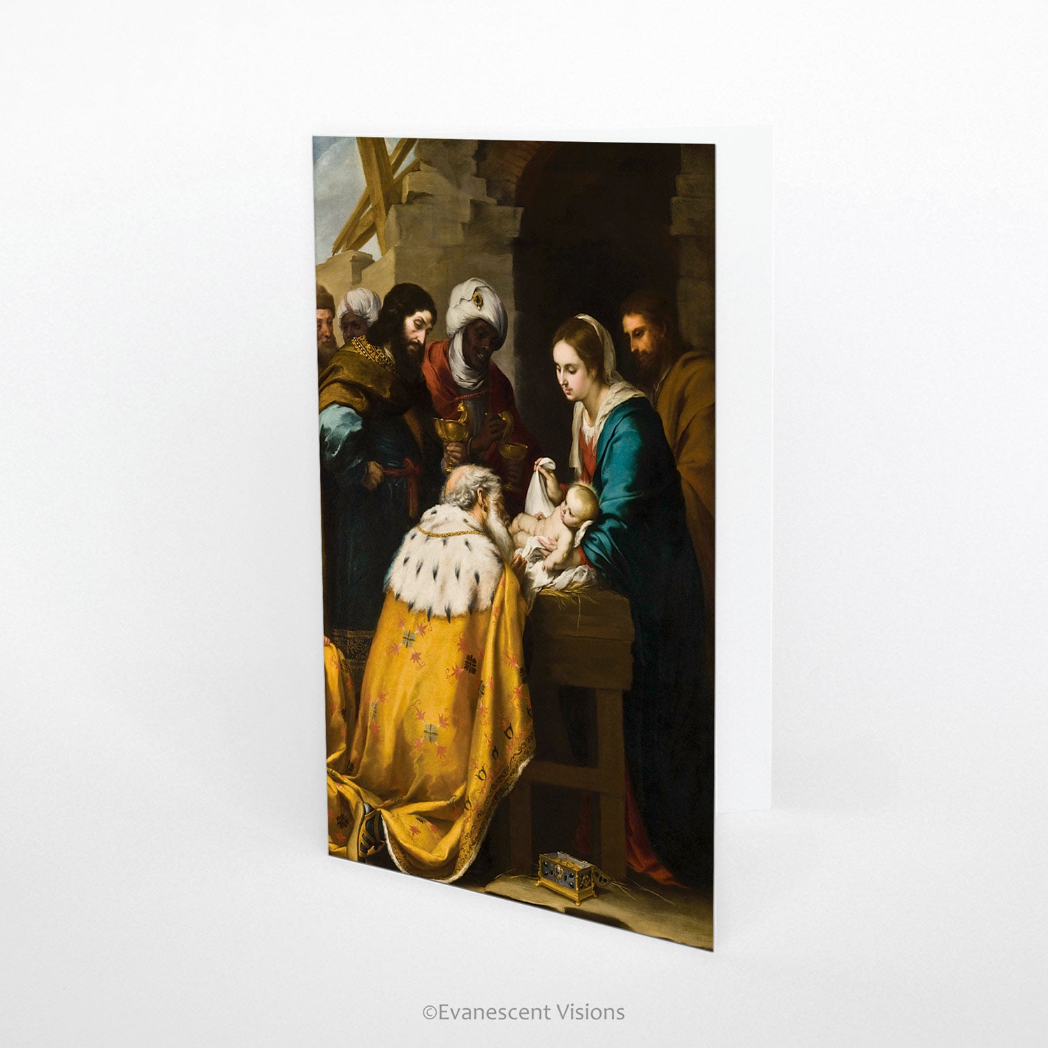 Murrillo Adoration of the Magi Nativity Christmas Card