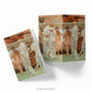 Quartet by Albert Joseph Moore Art Notecard  showing both the front and back design