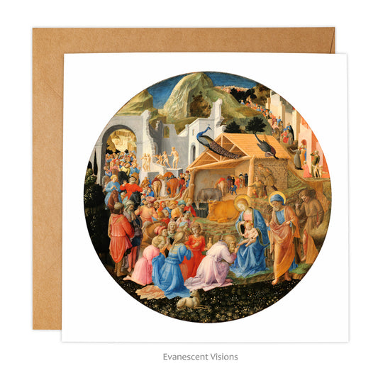 Adoration of the Magi Christmas Card with envelope