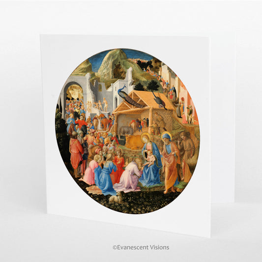 Adoration of the Magi Christmas Card standing up
