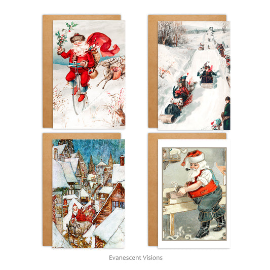 Vintage Victorian and Edwardian Illustration Christmas Cards