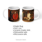 left and right view of Austin Abbey King Lear Art Mug and product details