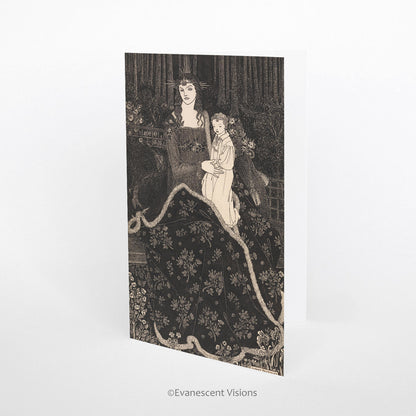 Aubrey Beardsley Christmas Card 