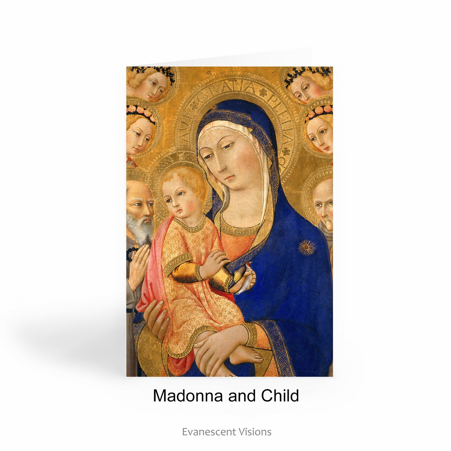 Madonna and Child painting religious art card