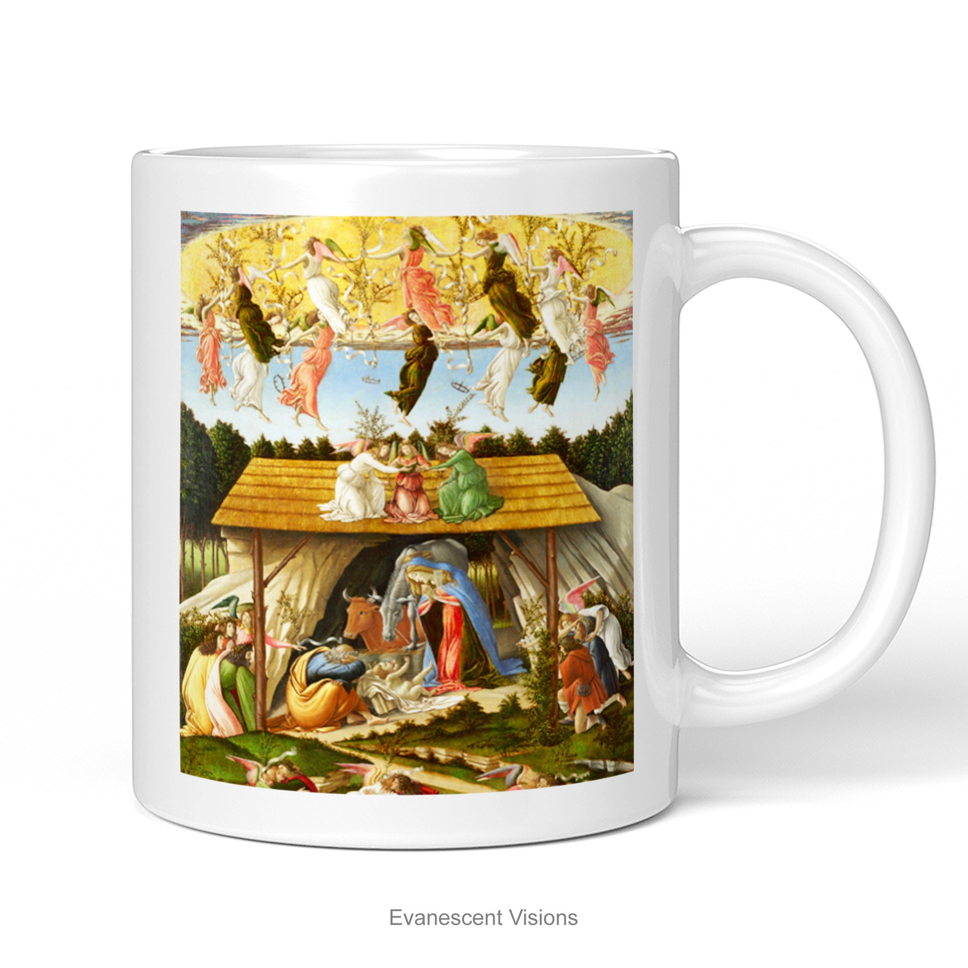 Botticelli Mystic Nativity Fine Art Christmas Mug