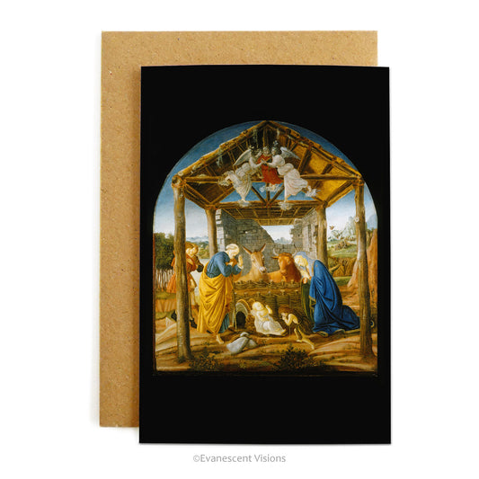Botticelli Nativity Christmas Card with envelope