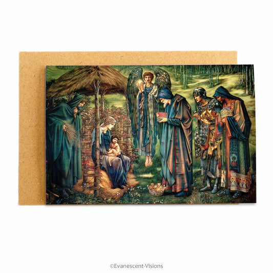 Star of Bethlehem nativity Christmas card with envelope