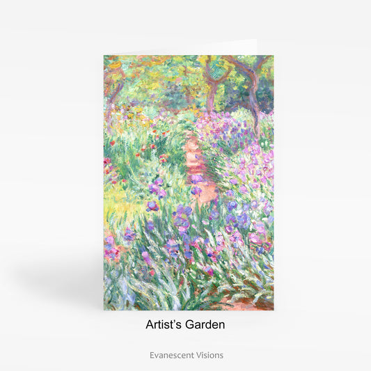 Monet Landscapes, Gardens and Flowers Art Cards, Personalised or Blank