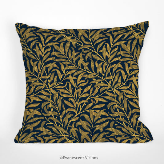 front of the william morris willow bough scatter cushion 