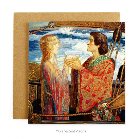 Tristan and Isolde Fine Art Greeting Card with envelope