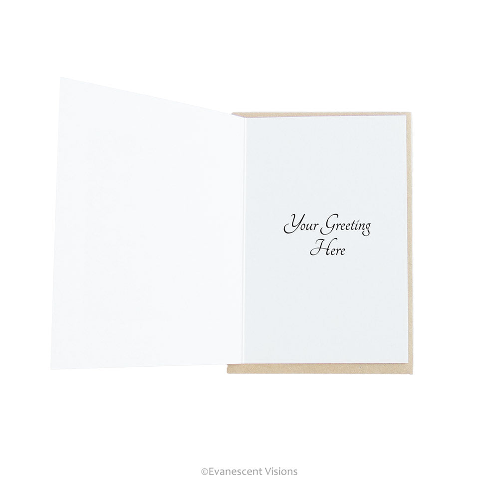 inside greeting card with personalised text