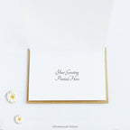 Inside view of the card