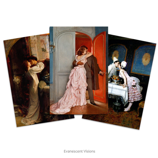 The Kiss Romantic Valentine's Day or Anniversary Fine Art Cards