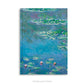 Monet Water Lilies fine art Hardcover Notebook