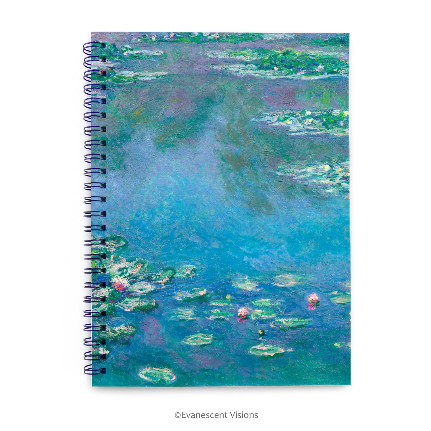 Monet Water Lilies Fine Art Spiral Bound Notebook