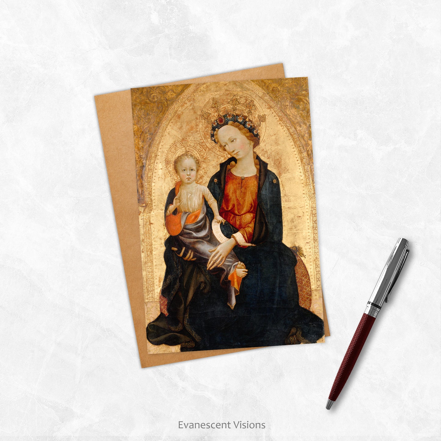 Gherardo Starnina Madonna and Child Pack of 10 Personalised or Blank Cards
