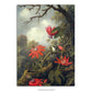 Johnson Heade Hummingbird and Passionflowers Art Poster Print