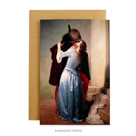 Francesco Hayez The Kiss, Love or Valentine Card with envelope