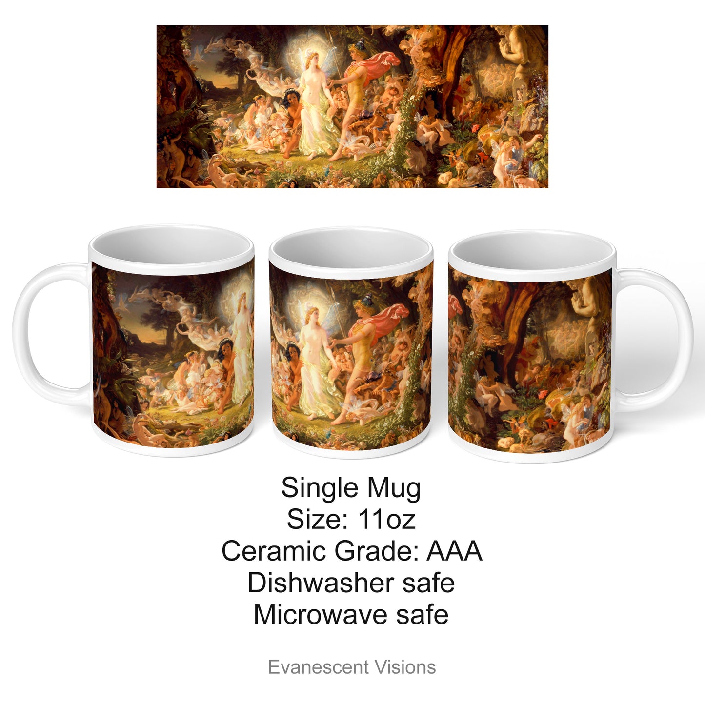 Product details for the A Midsummer Night's Dream Fine Art Mug