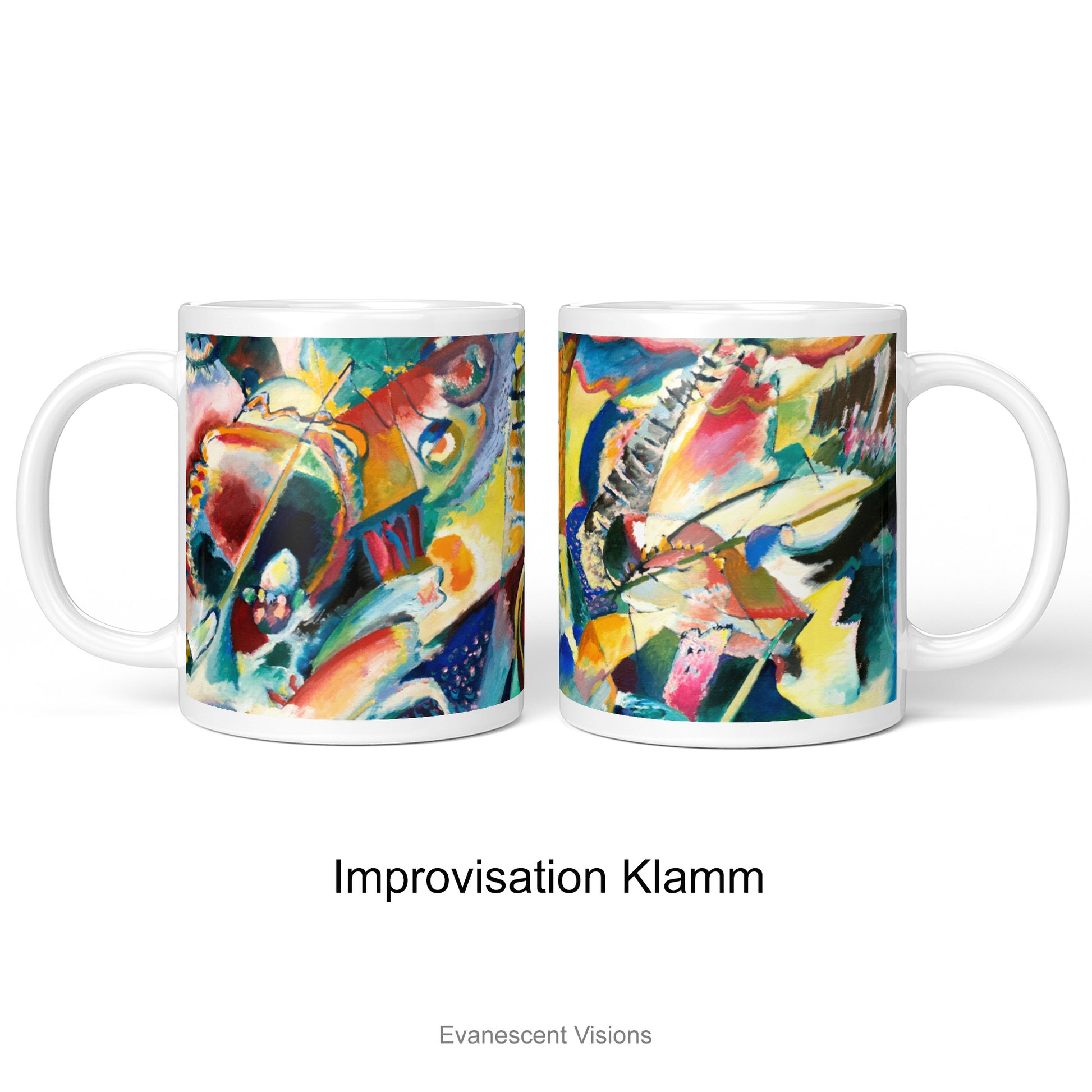Kandinsky Abstract Art Mug design Improvisation Klamm