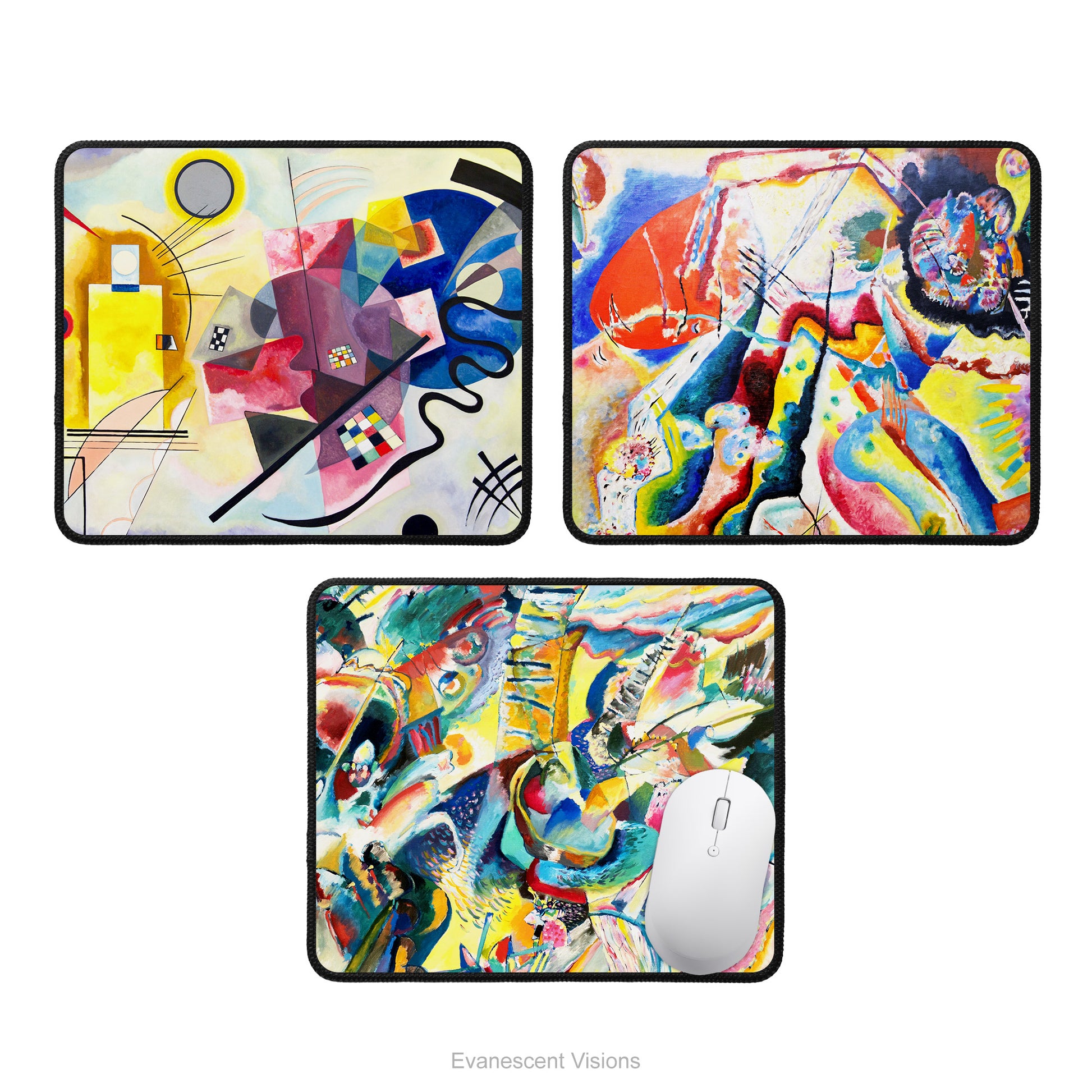 Kandinsky Colourful Abstract Art Mouse Mat, Mouse Pad  