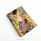 Klimt Dame mit Fächer Fine art Spiral Bound Notebook