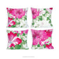 Pink Floral Japanese Art Decorative Cushions,