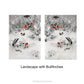 Snowy Winter Landscapes Hardcover Notebook with design option Landscape with Bullfinches.