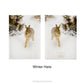 Snowy Winter Landscapes Hardcover Notebook with design option 'Winter Hare'.
