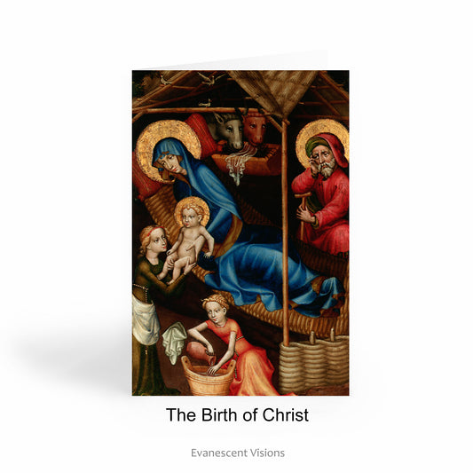 The Birth of Christ Christmas Art Card