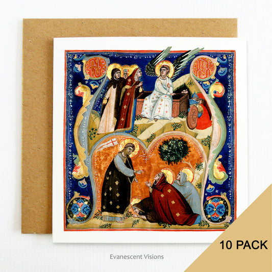 Medieval Illumination Greeting Cards, with envelopeses