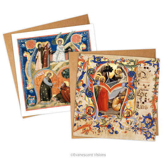 Medieval Illuminations Religious Greeting Cards
