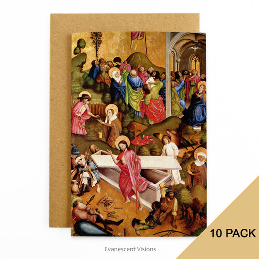 Schöppinger Altarpiece Religious Easter Cards, Pack of 10, Personalised or Blank