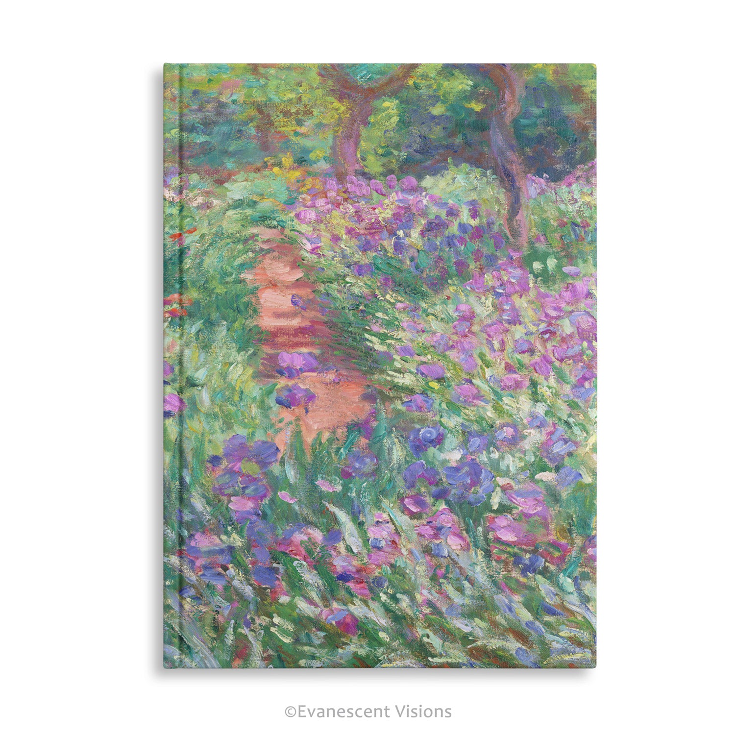 Monet Artist's Garden At Giverny Impressionist art Hardcover Notebook 