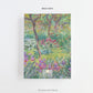 back view of the Monet Artist's Garden At Giverny Personalised Hardcover Notebook