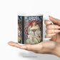 Glossy art mug with Mucha artwork 'Reverie'