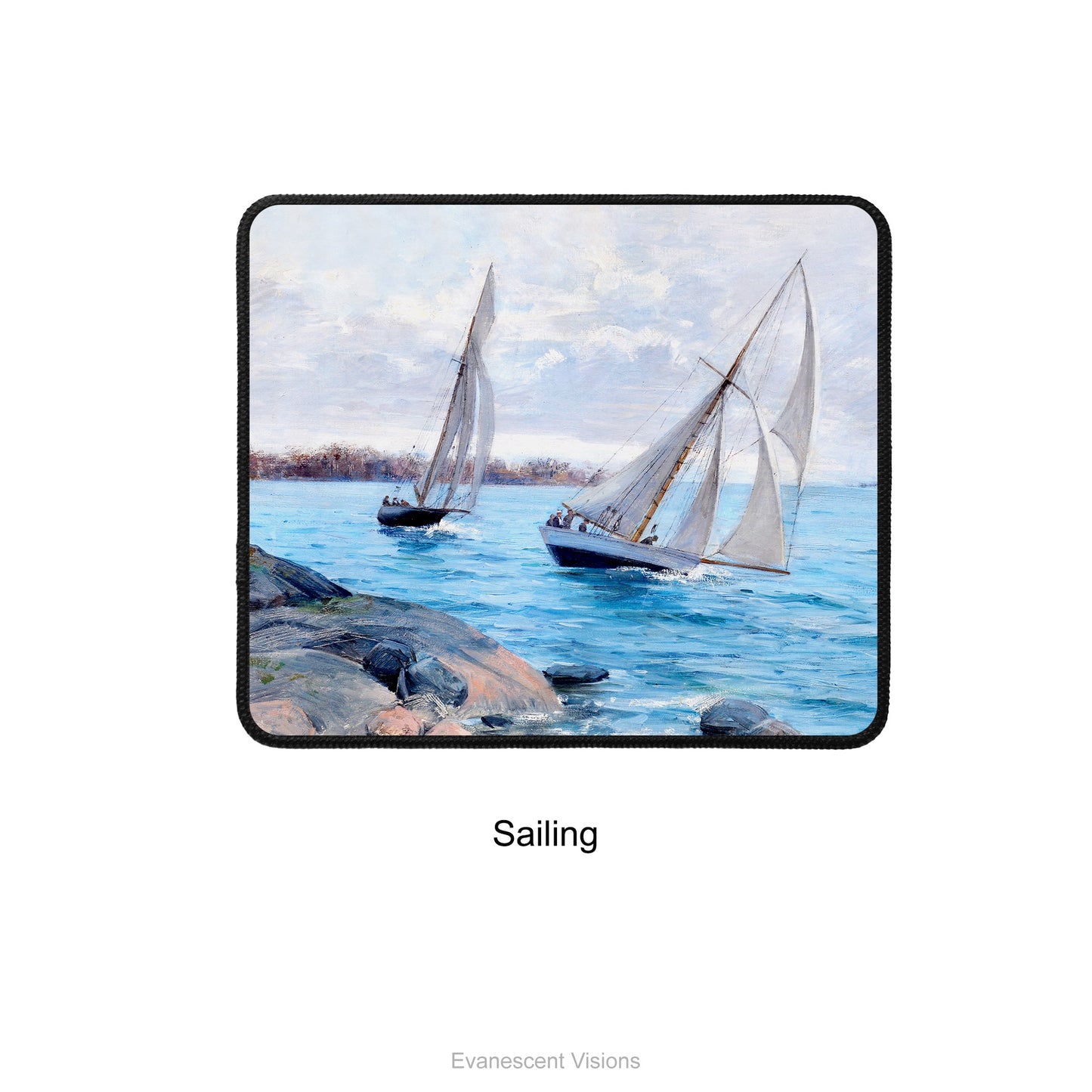 Sailing by Elin Danielson-Gambogi Nautical Mouse Mat