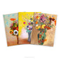 Floral Fine Art Hardcover Notebooks with Odilon Redon Paintings of Flowers in a Vase