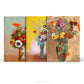 Floral Fine Art Hardcover Notebooks with Odilon Redon Paintings of Flowers in a Vase