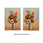 Floral Fine Art Hardcover Notebook with Odilon Redon painting titled Still Life with Anemones