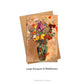 Flowers in a Vase Floral Fine Art Cards with Large Bouquet of Wildflowers design