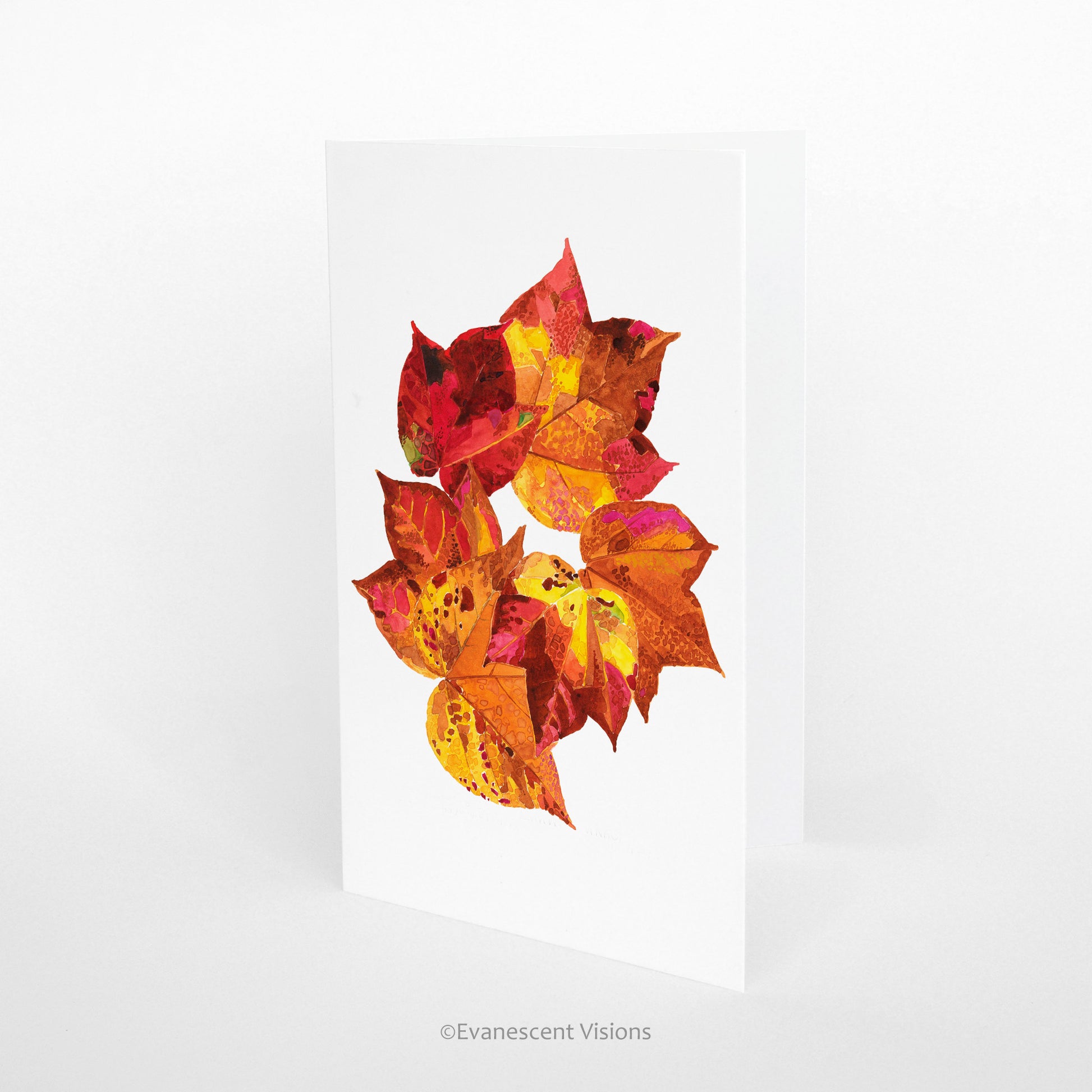 Autumn Fall Leaves Fine Art Greeting Card