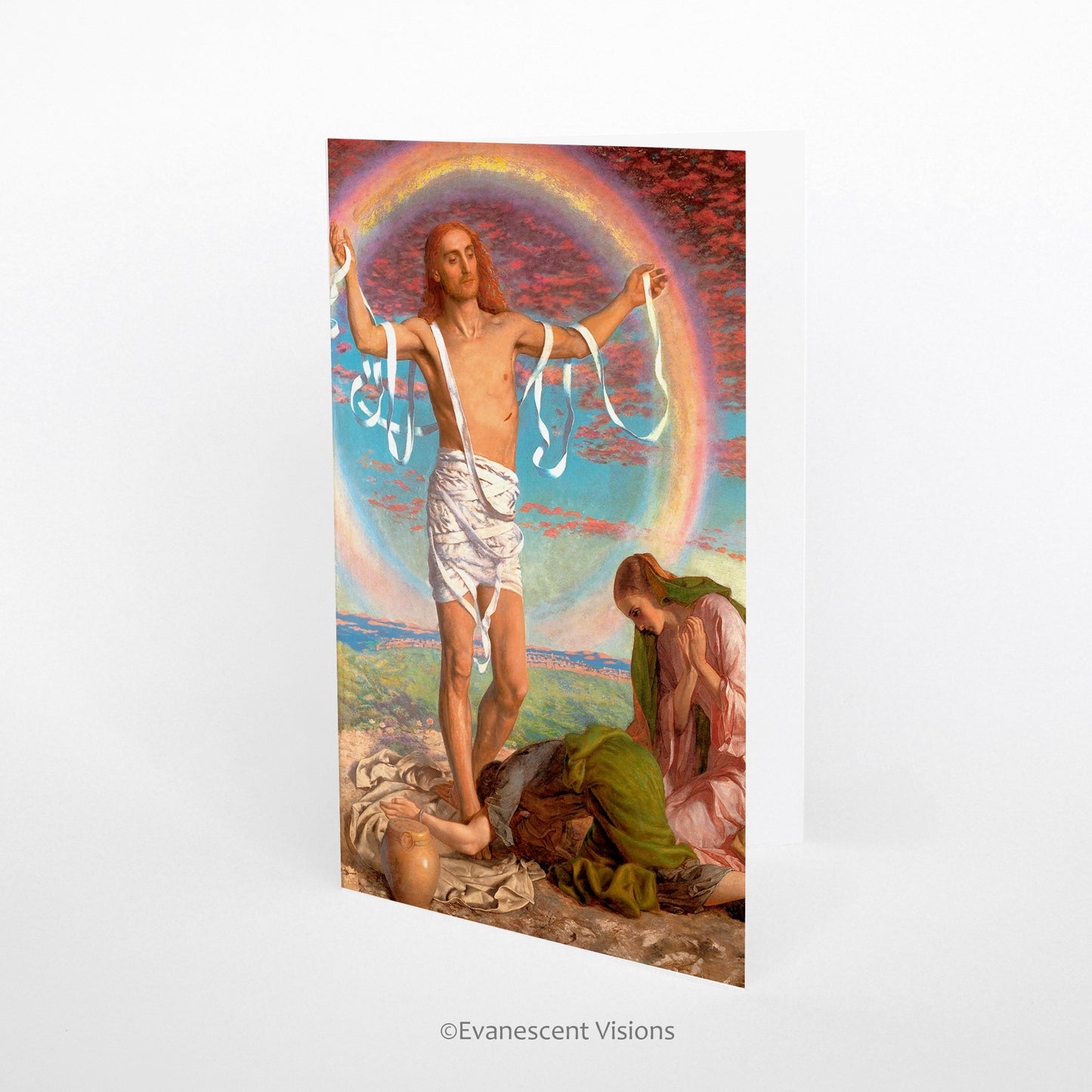 Evanescent Visiosns Holman Hunt Christ and Two Marys Greeting Card