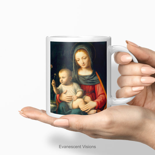 Fine Art Madonna and Child Religious Mug
