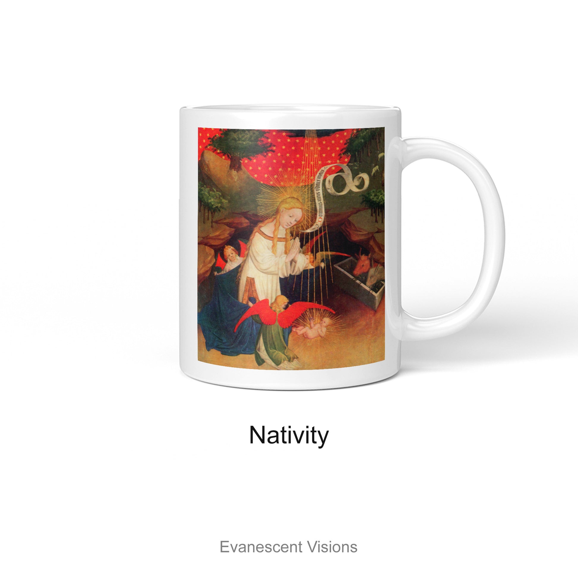 Personalised Fine Art Religious Mug option 'Nativity'