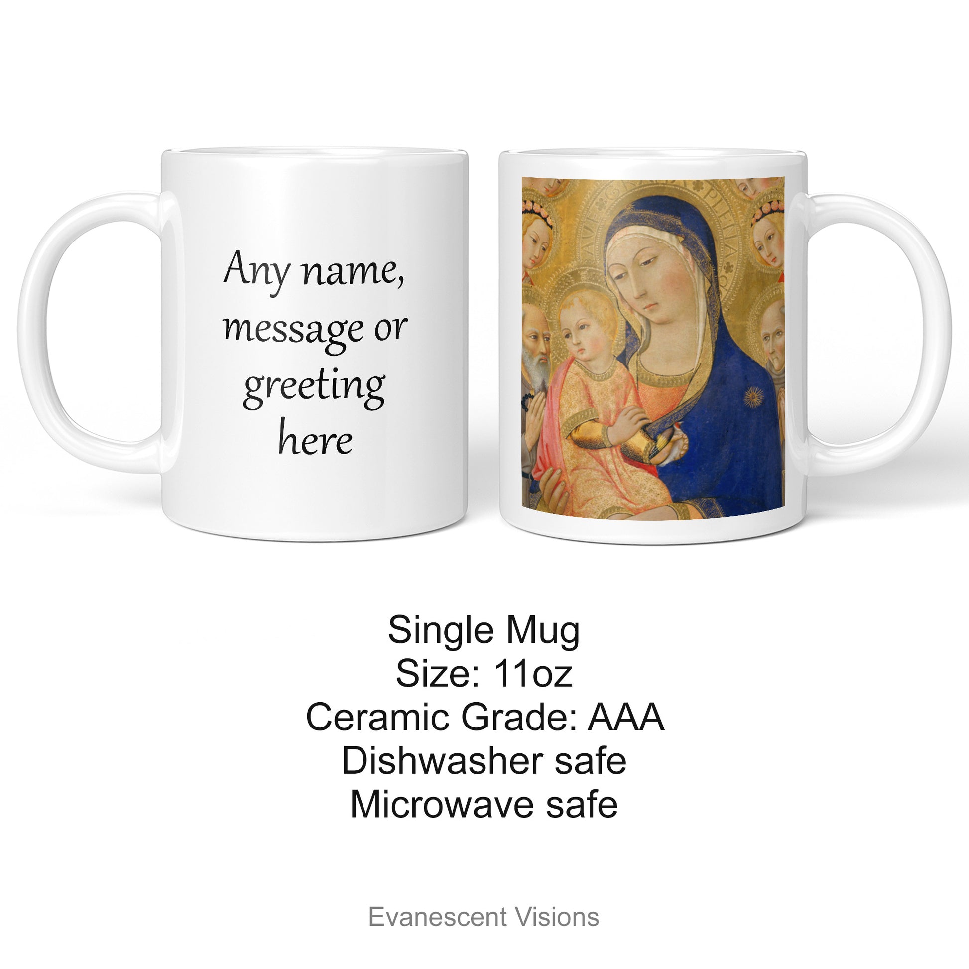 Personalised Fine Art Religious Mugs  product details