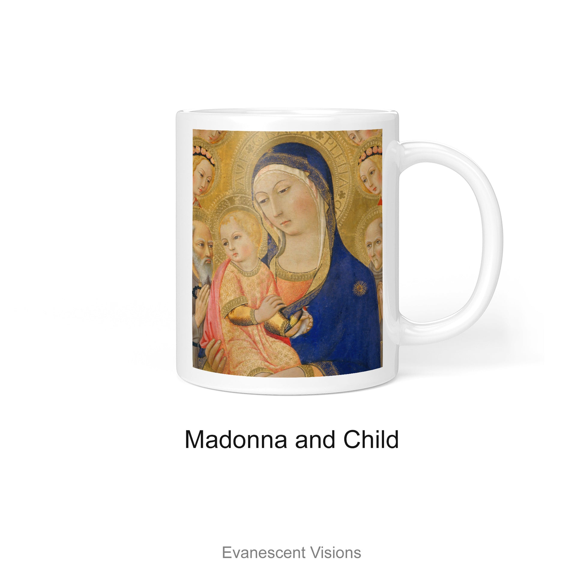 Madonna and Child Personalised Fine Art Religious Mug