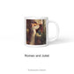 Romeo and Juliet personalised Art Mug for Anniversary or Valentine's Day