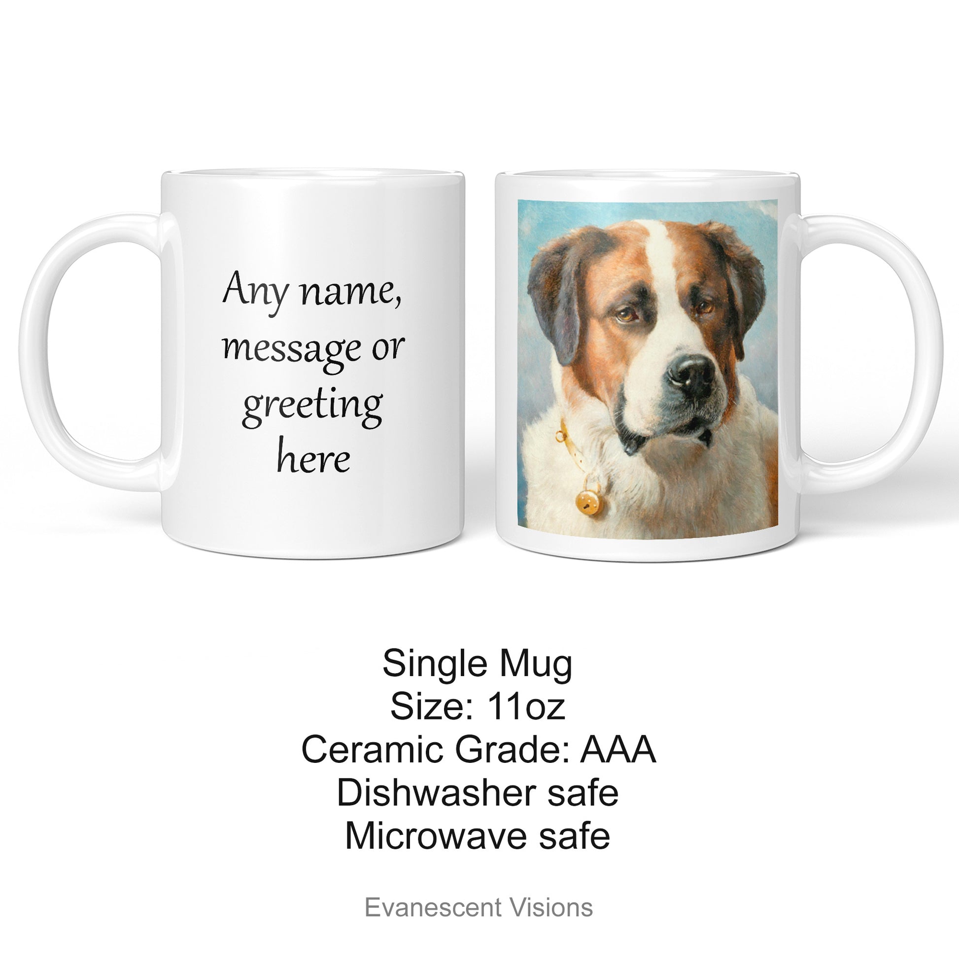 Personalised Dog Portrait Painting Art Mugs  product details