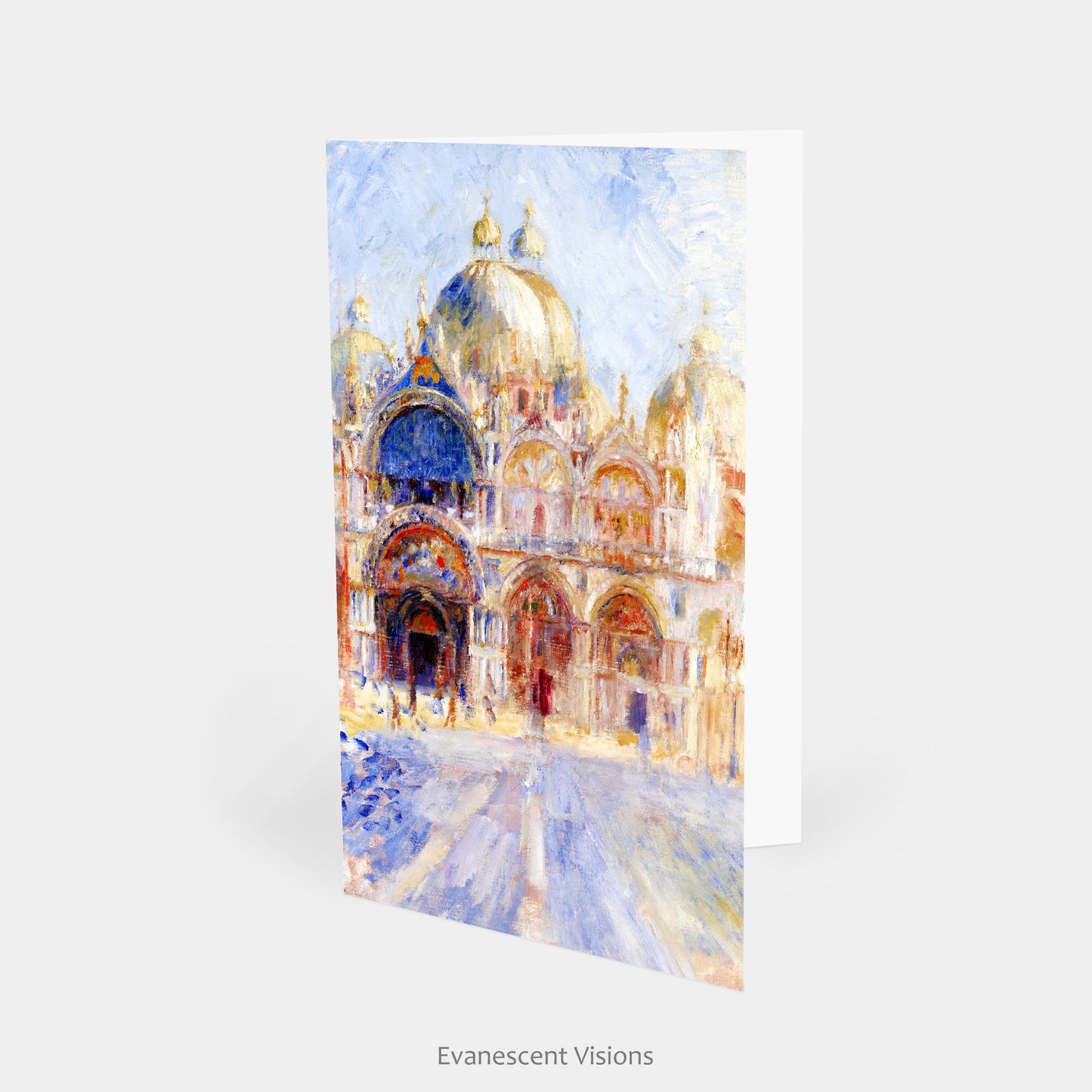 front view of The Piazza San Marco Venice Notecard